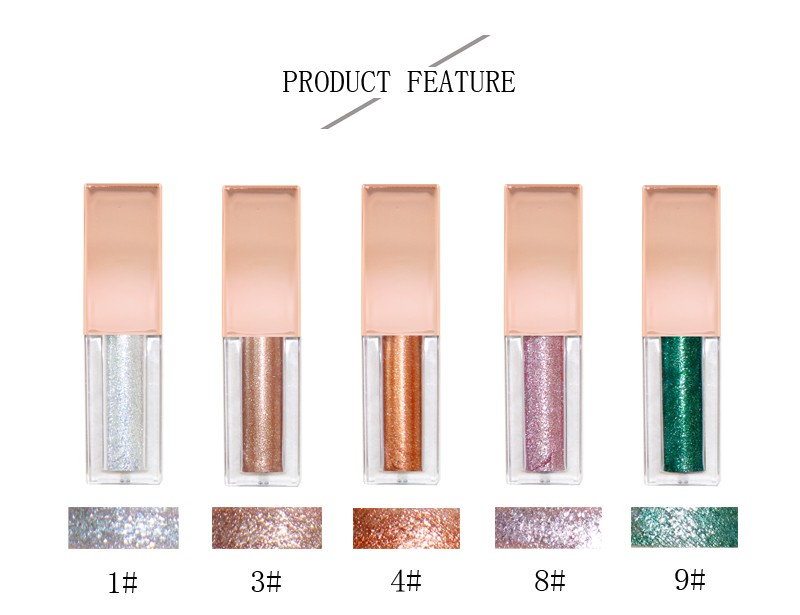 Glitter makeup effect