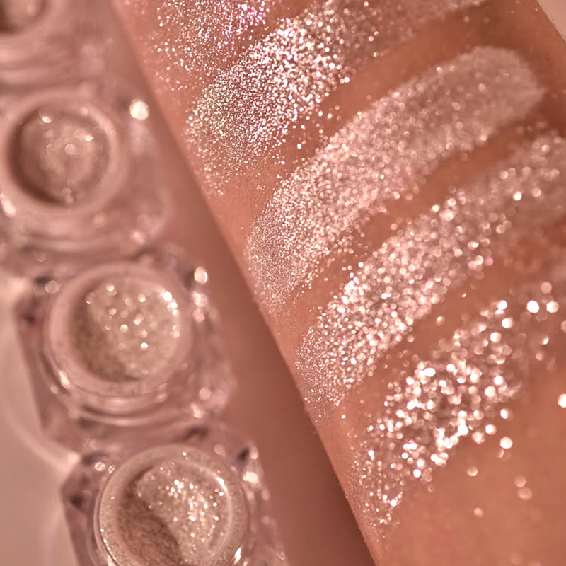 Pigment Metallic Loose Eyeshadow Powder Waterproof Shimmer &amp; Luminous Cosmetic Grade Sparkle Iridescent Effect Color