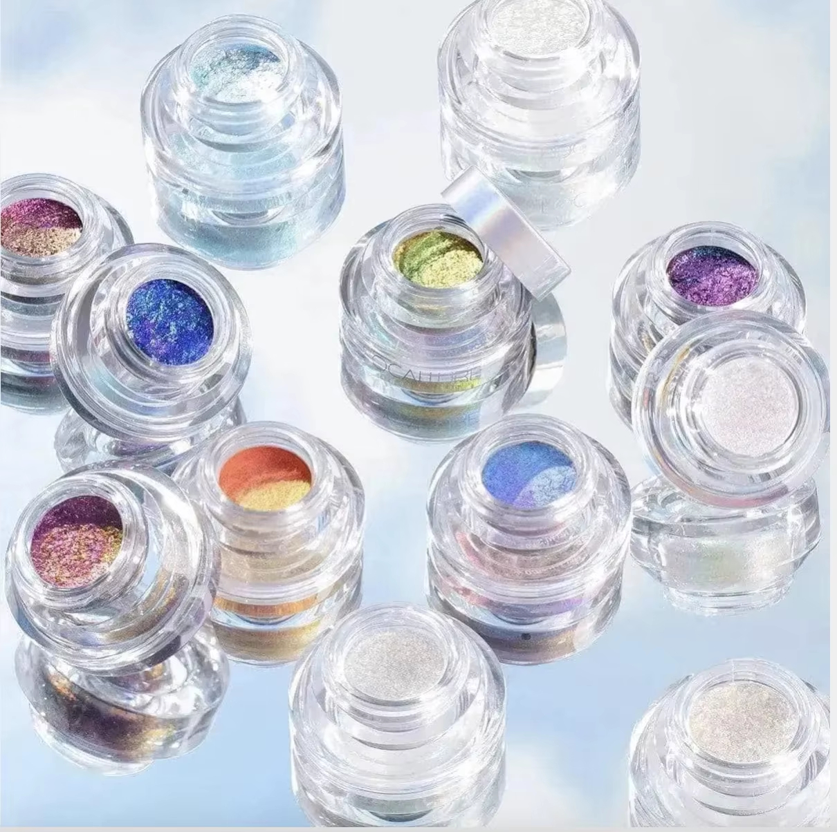 MLM Affordable Chemical-Based Chameleon Eyeshadow Pigment Loose Powder with Shimmering Finish and Vivid Color-Shifting Effects