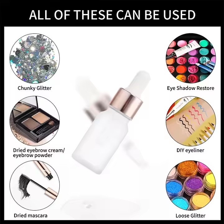 New Trending No Logo Flakes Clear Mixing Base Glue Loose Glitter Waterproof Eyeshadow Mixing Liquid Pigment Mixing Drops