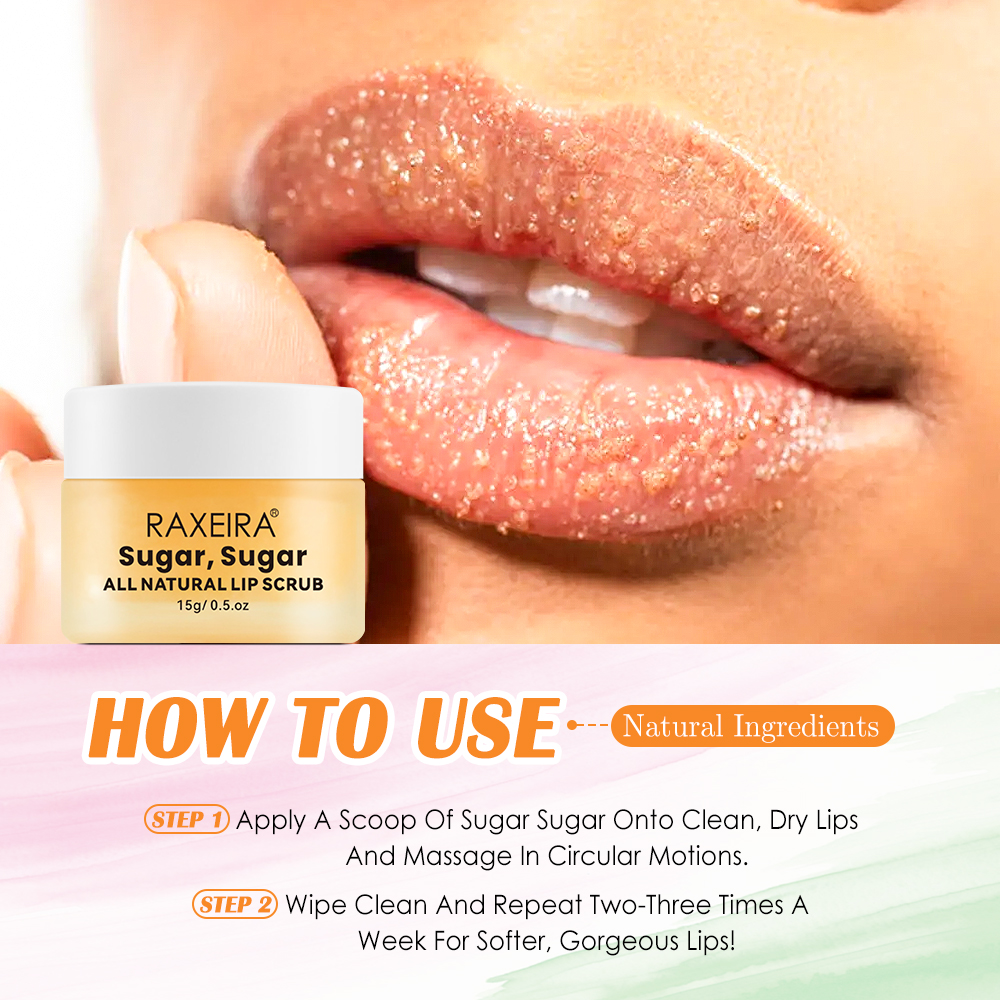 Custom Logo Makeup Lip Care Mask Lip Cream Private Label Vitamin E Vegan Cleansing Exfoliation Smooth Lip Scrub