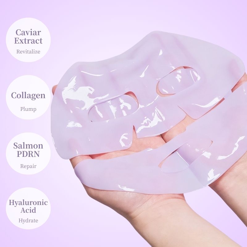 Private Label Korean Overnight Mask Caviar Salmon PDRN Bio Collagen Real Deep Mask For Firming Skin