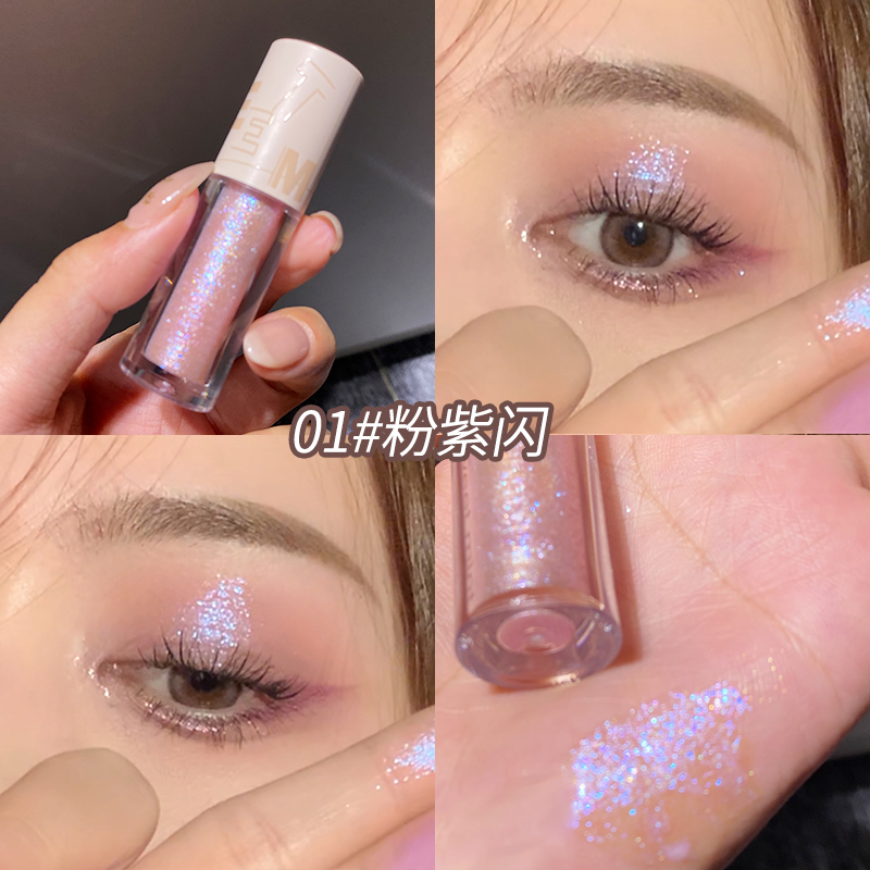 Sweet Mint Mineral Liquid Eyeshadow Single Wet Eyeshadow with Fine Glitter Pearlescent Water Resistant Long Lasting Waterproof