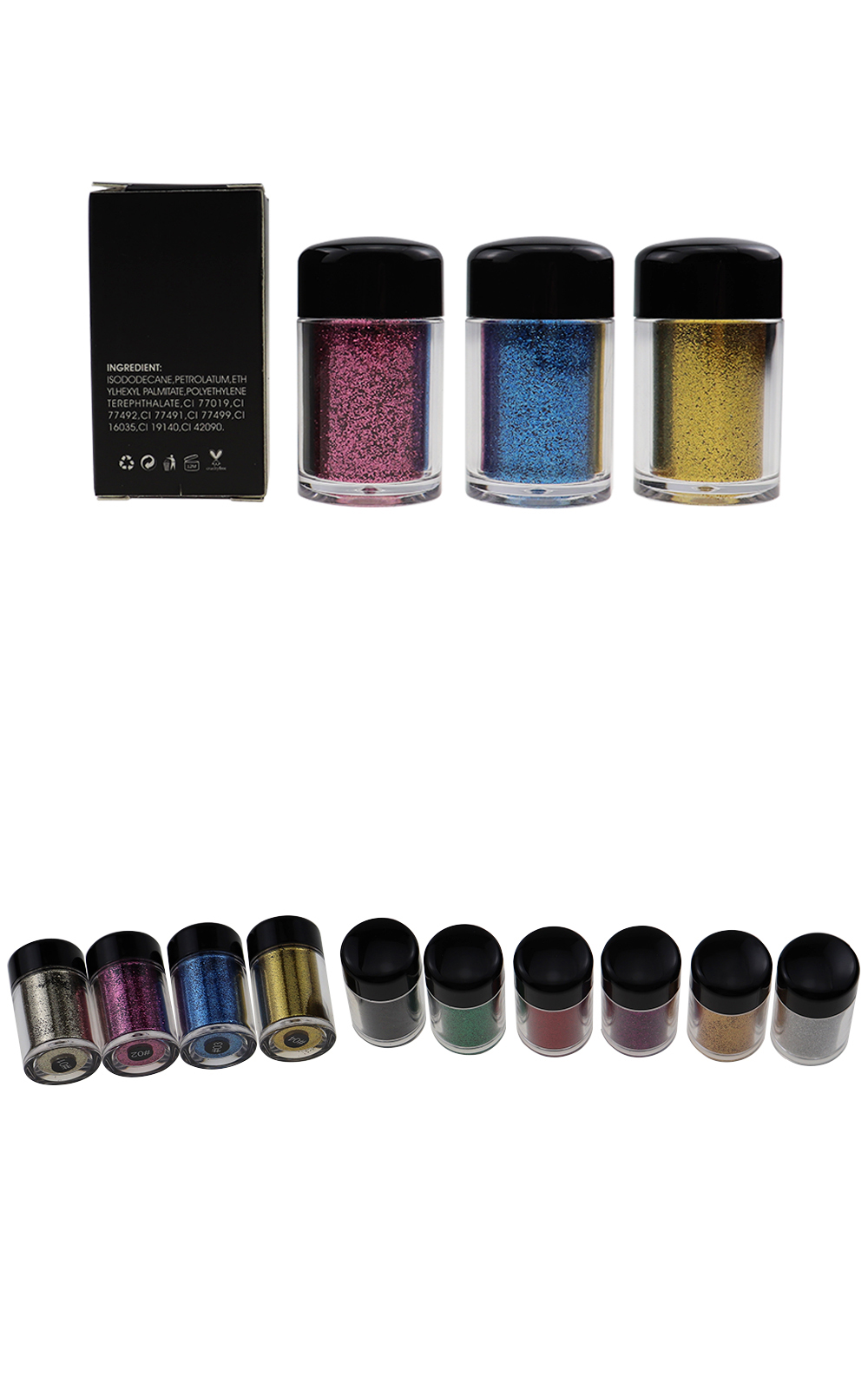 Glitter Eyeshadow Powder Display 2