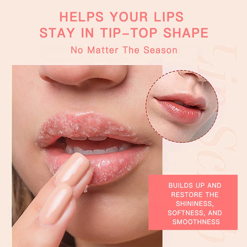 Customize Logo Wholesale Vitamin E Frosted Lip Scrub Bulk Lip Scrub and Balm Set Rebran Natural Organic Sugar Dark Lip Care