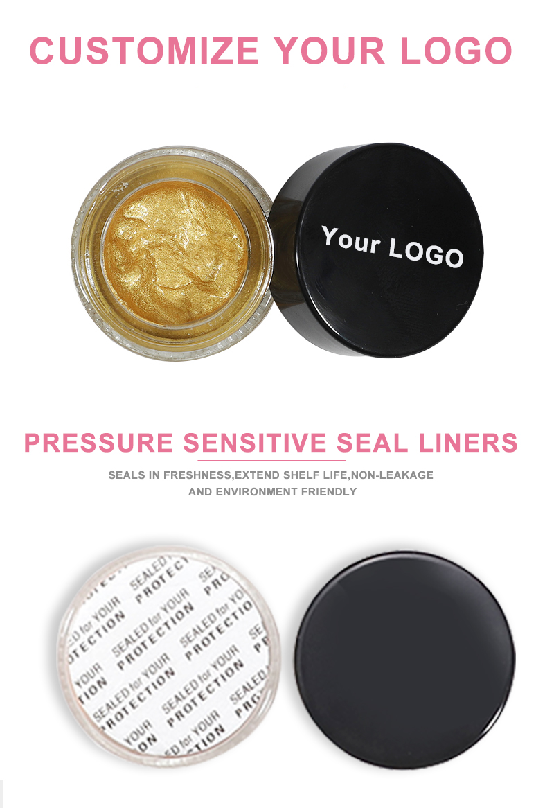 OCHAIN Private Label High Pigment Makeup Highlighter Jelly Eyeshadow Wholesale Wet Creamy Eye Shadow Single Cream Eyeshadow