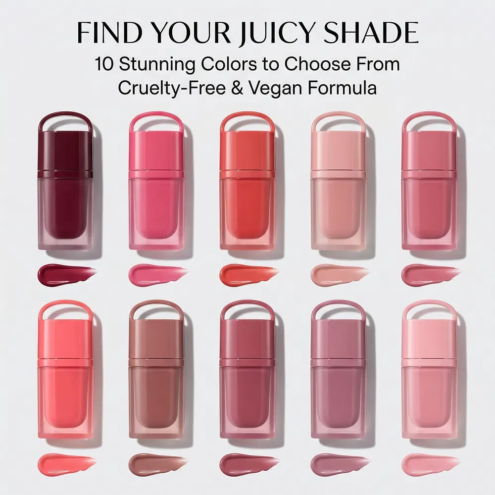Wholesale Bulk Highly Pigmented Vegan Lip Stain Glossy