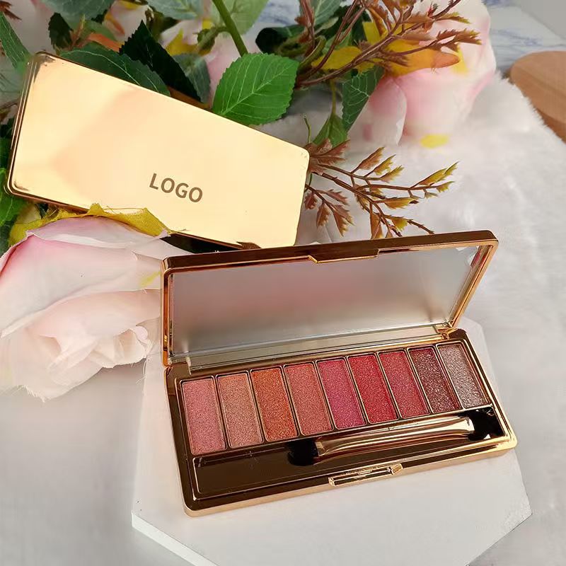 OEM Custom Multi-Color Eyeshadow with Shimmer Finish Fine Flash Highlight Makeup Rouge Cream Powder Cosmetics From Factory