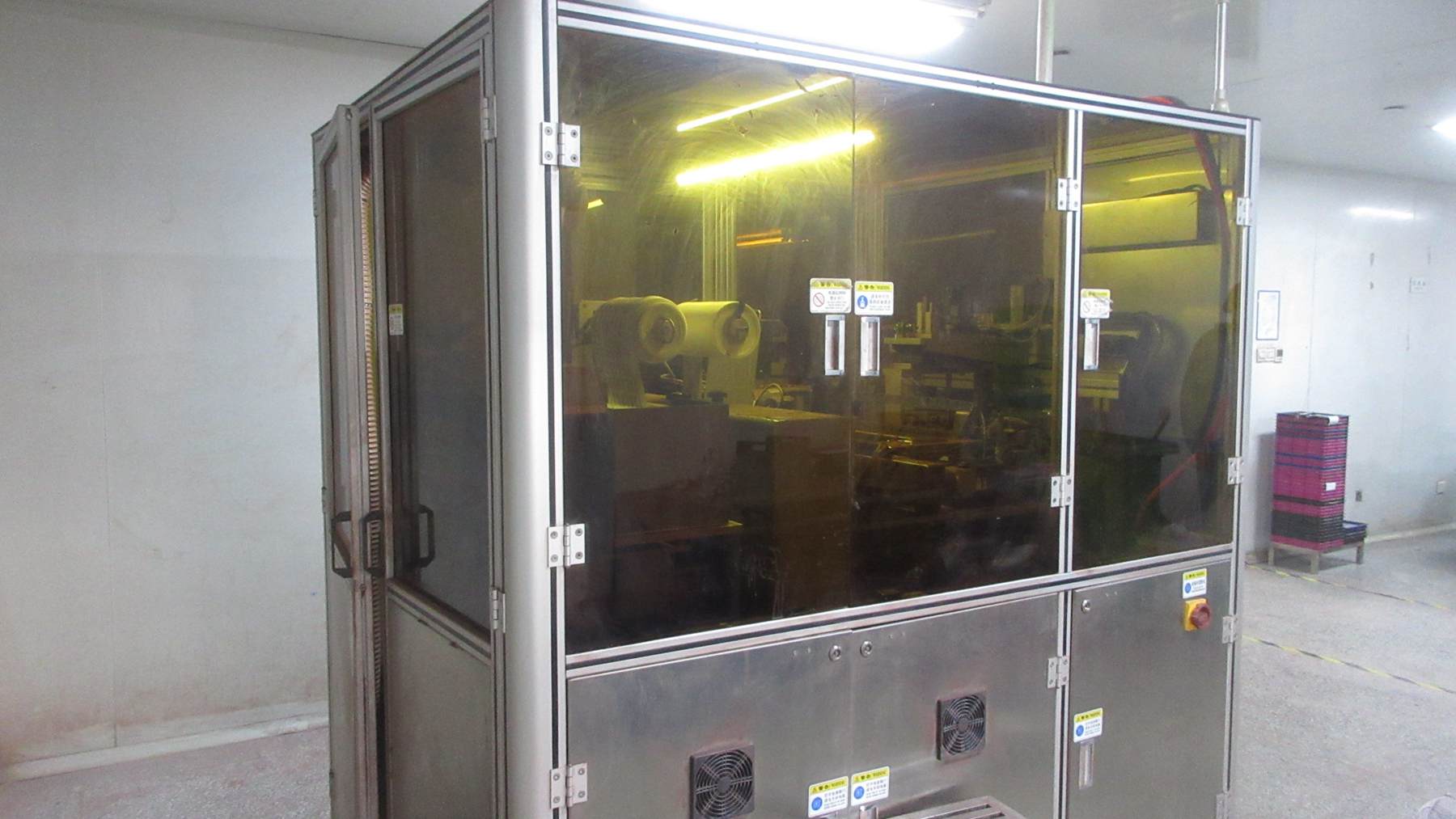 Pressing process for cosmetic powder products at Nebula Beauty