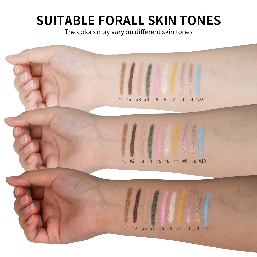 Cross-border Lakerain Cream Eyeshadow Stick Gradient Sparkling Finish Cruelty Free Daily Use Easy Color One Stroke Shaping Lazy