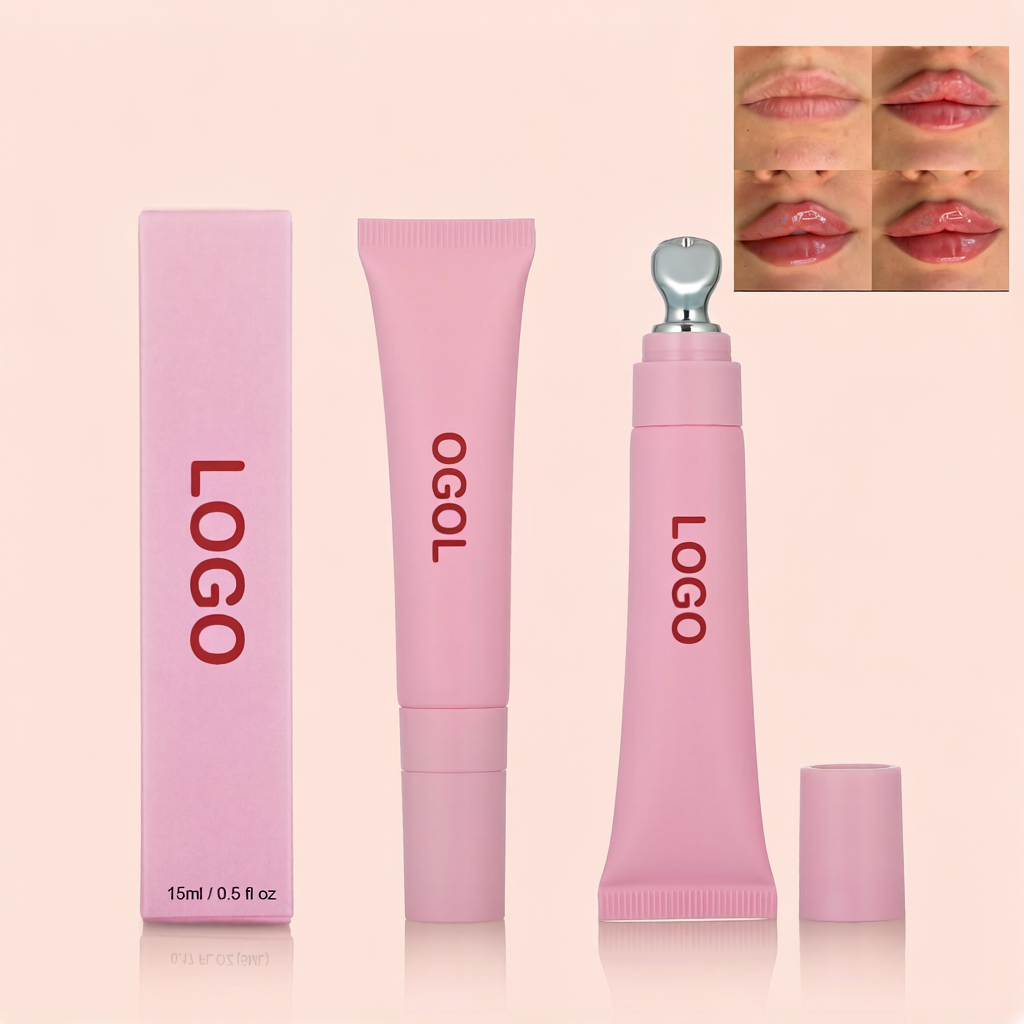 Lip Plumper High Quality Vegan Long Lasting Moisturizing Liquid Lip Gloss Sample Size 15ml Custom Logo Fast Acting Harmless