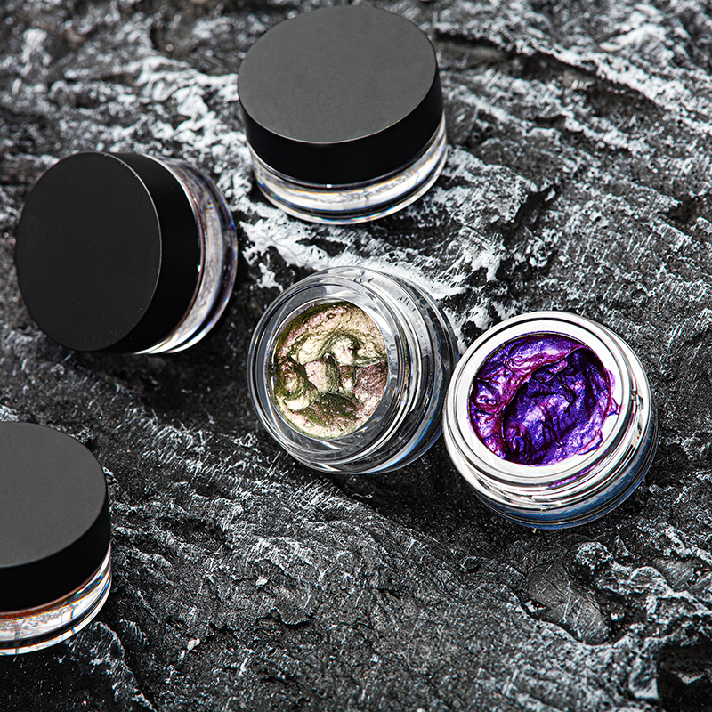 DC006 Fashion Crystal Duochrome Pigment Eyeshadow Shiny 8 Color Multichrome Eyeshadow Chameleon Eyeshadow Cream