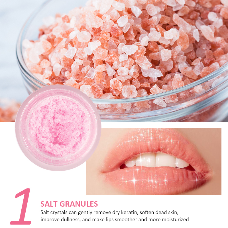 Lip Scrub Vendor Gentle Exfoliating Strawberry Flavors Sugar Moisturizing Nourishing Pink Lip Scrub for Dark Lips