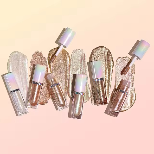 Hot Selling Wholesale Custom Logo Liquid Glitter Eyeshadow Long Last Multi Chrome Liquid Eye Shadow Eye Brightener &amp; Highlighter