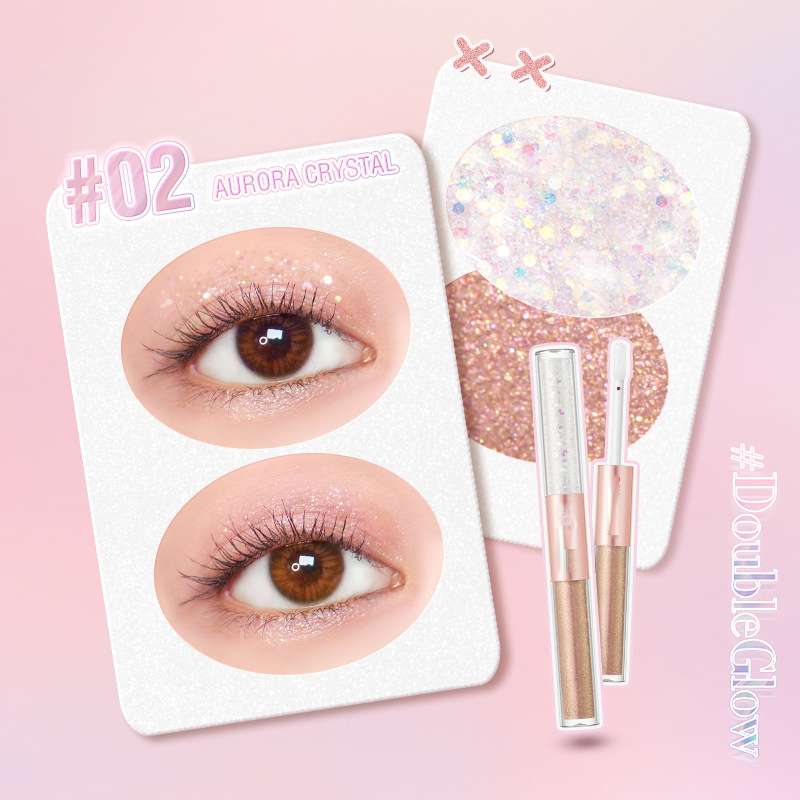 Duoduo PFE18 Custom logo Fashion Beauty Productcs Best Selling Colorful Glitter Liquid Eyeshadow