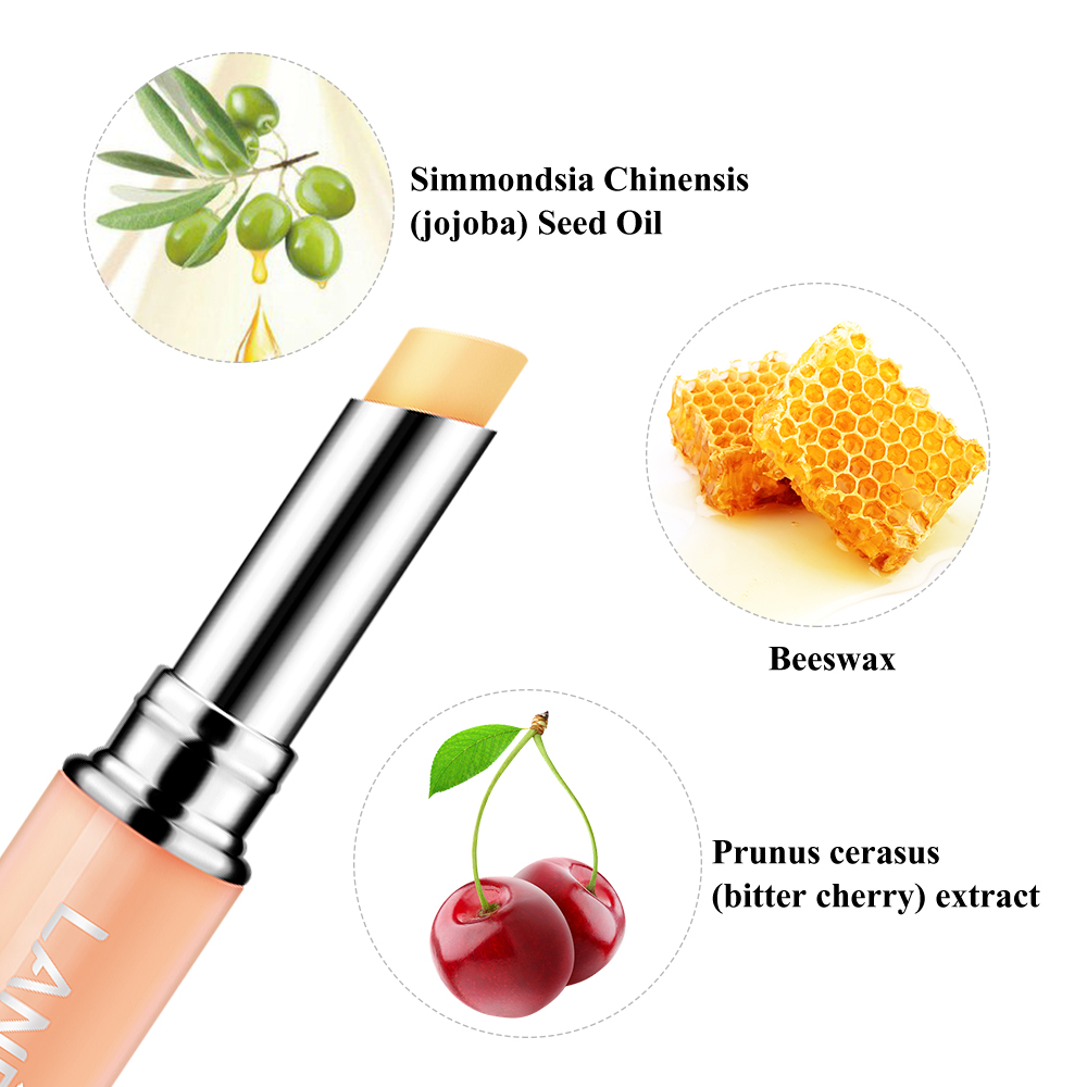 LANBENA Custom Healing Lip Balm Discolor Lipstick Lip Primer Reduce Lip Fine Lines