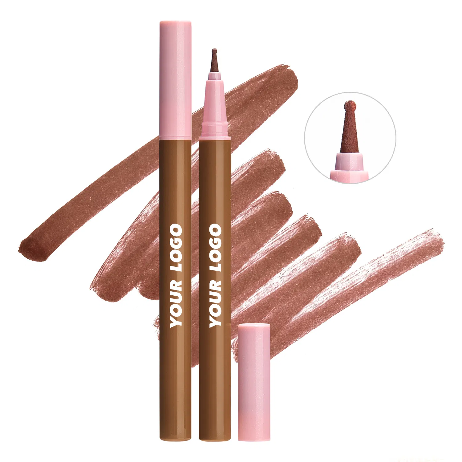 Private Label Waterproof Lip Stain Marker Pen Long Lasting Non Transfer Lip Tint Felt Tip Lip Liner Vegan