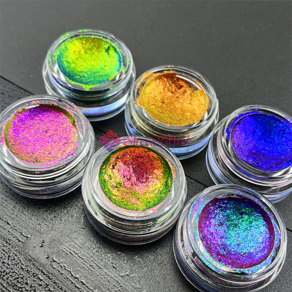 Manutactory Highly Pigmented Gel Eye Shadow Duochrome Eyeshadow Gel Multichrome Flakes Eyeshadow