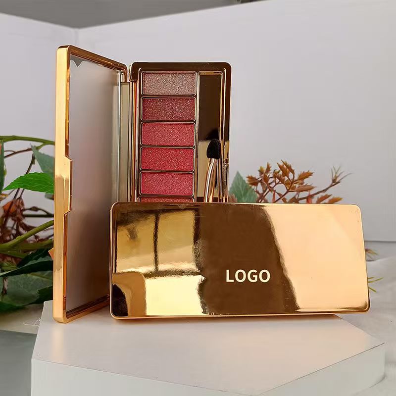 OEM Custom Multi-Color Eyeshadow with Shimmer Finish Fine Flash Highlight Makeup Rouge Cream Powder Cosmetics From Factory