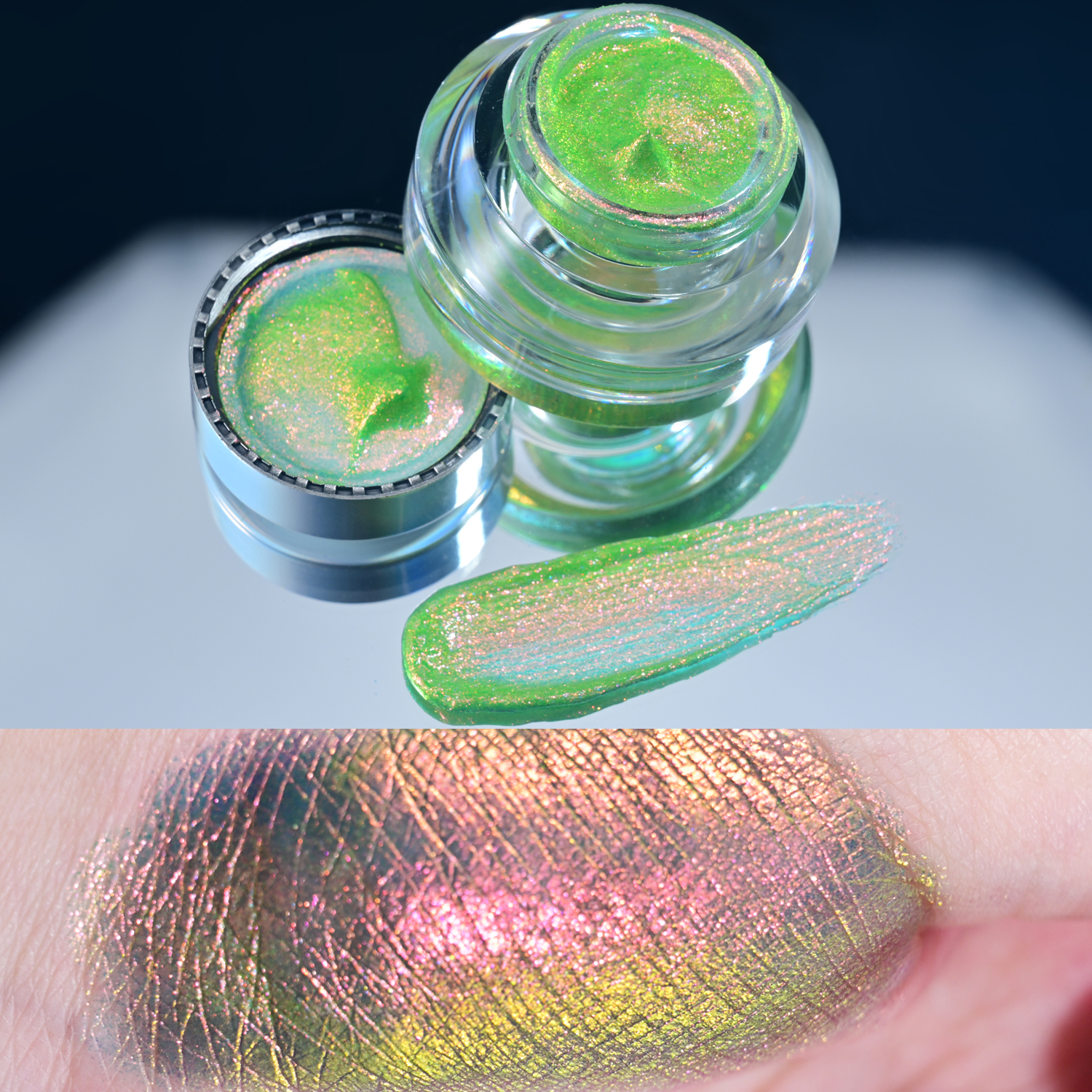 High Quality Gel Eyeshadow Eye Makeup Shimmer Glitter Waterproof Duochrome High Pigment Eyeshadow Cream