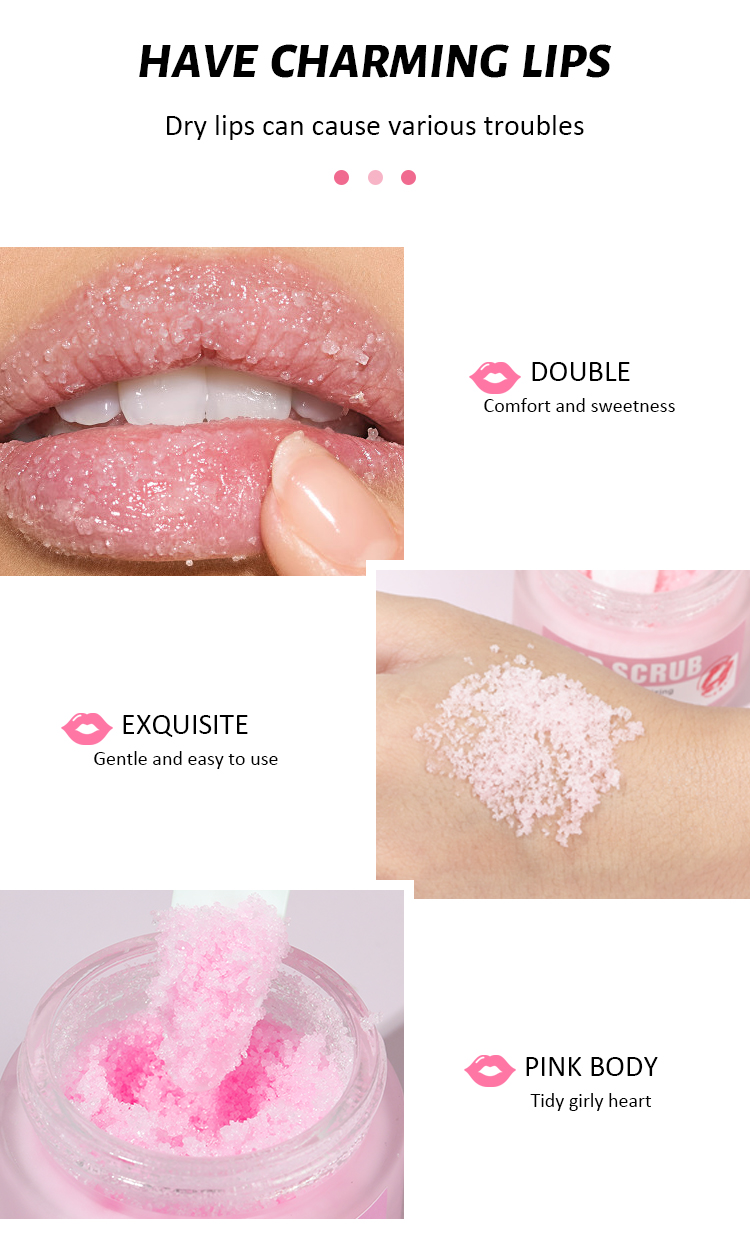 Pink Lip Scrub For Dark Lips