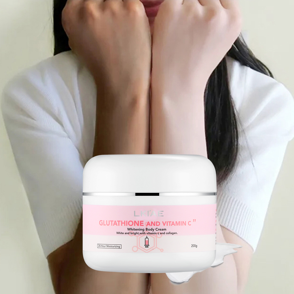 Customized 24-Hour Moisturizing Body Lotion Organic Dark Spot Removing Natural Collagen Glutathione Easily Absorbed Cream