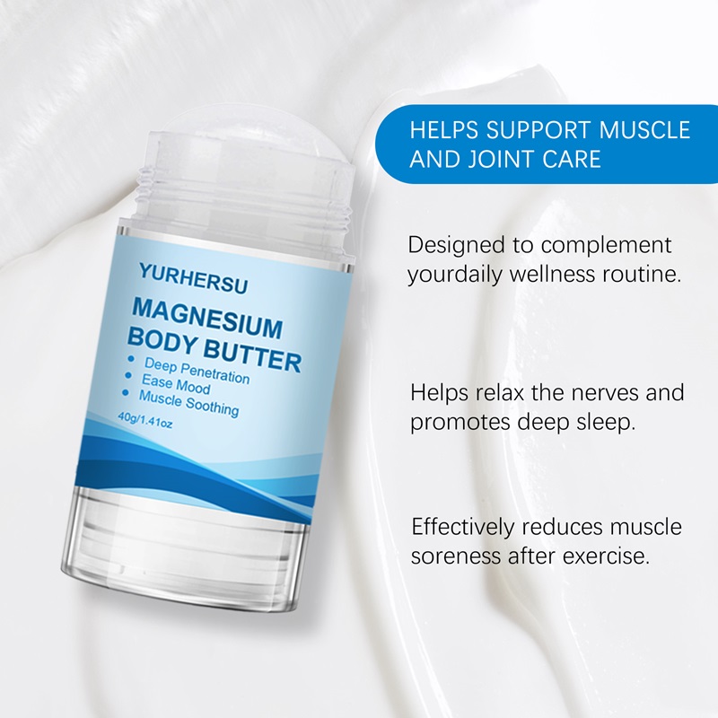 YURHERSU Private Label Magnesium Sleep Cream Hydrating Nourishing Magnesium Body Lotion Magnesium Body Stick for Sleep