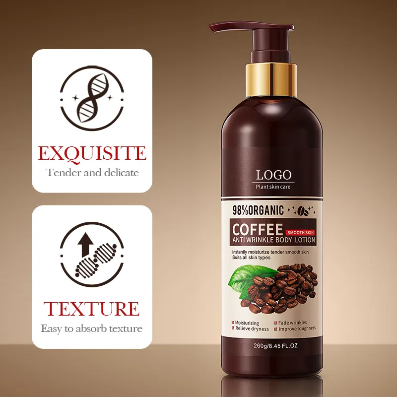 Ditong High Quality Deep Moisturizing Refreshing Easy to Absorb Improving Roughness Anti-Aging Coffee Anti Wrinkle Body Lotion
