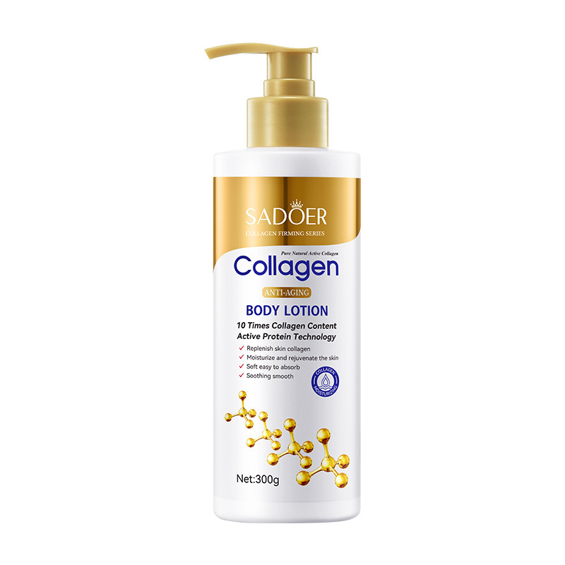 300g SADOER Collagen Body Lotion Skincare Nourishing Whitening Body Skin Care Cream for Women