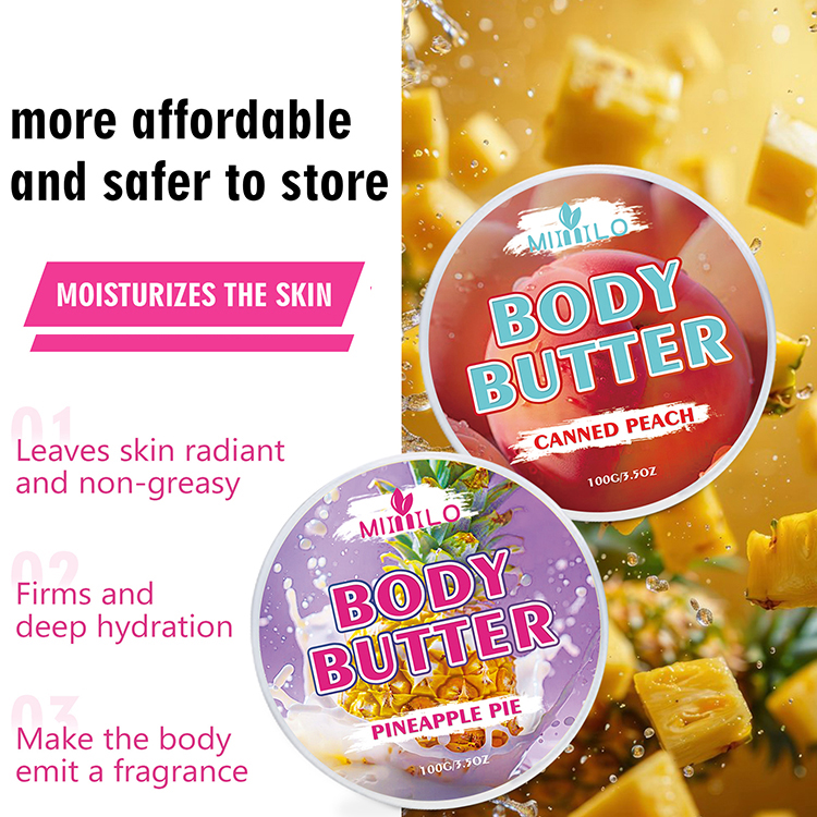 Wholesale Natural Organic Moisturizing Body Butter Cream Private Label Strawberry Coffee Coconut Perfumed Cocoa Body Lotion