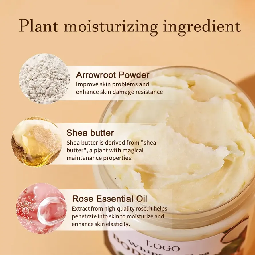 Ditong High Quality Organic Shea Butter Dry Skin Nourishing Moisturizing Body Lotion