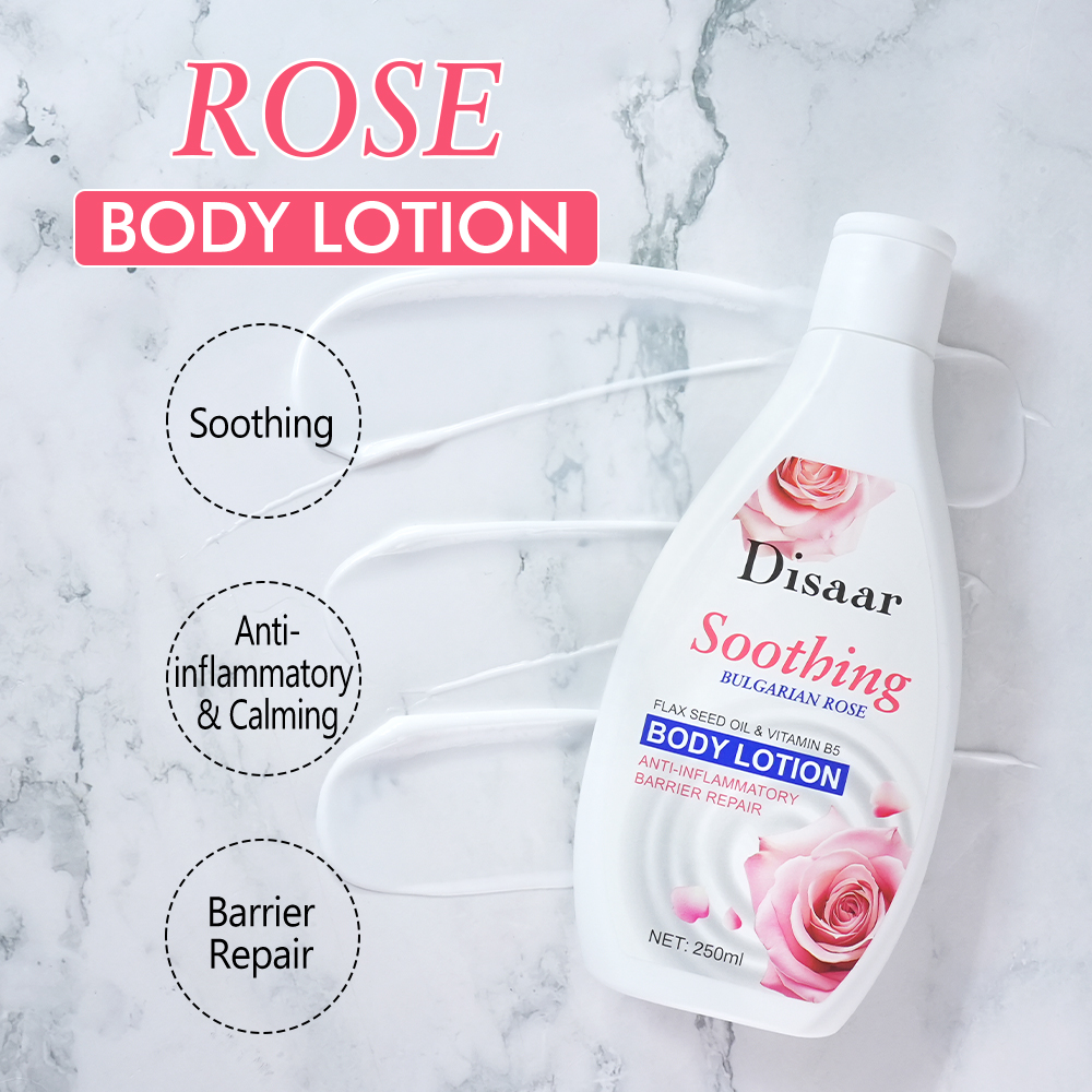 Luxury Rose Body Lotion Pemutih 24h Moisturizing Hydrating Skin Barrier Repair Dry Sensitive Skin Care Body Lotion