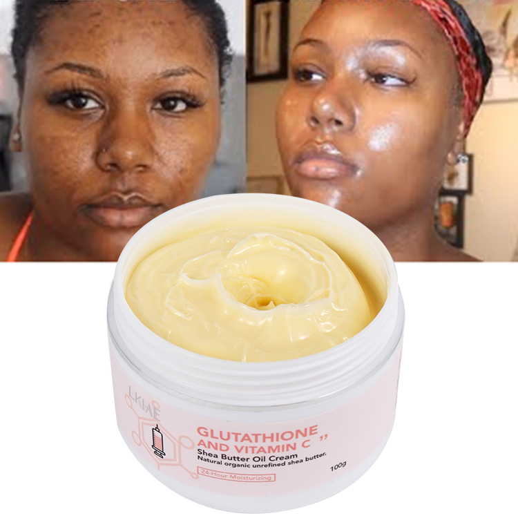 Private Label Vegan Herbal Natural Organic Vitamin C Tranexamic Acid Skin Whitening &amp; Lightening Body Lotion Shea Butter 100G