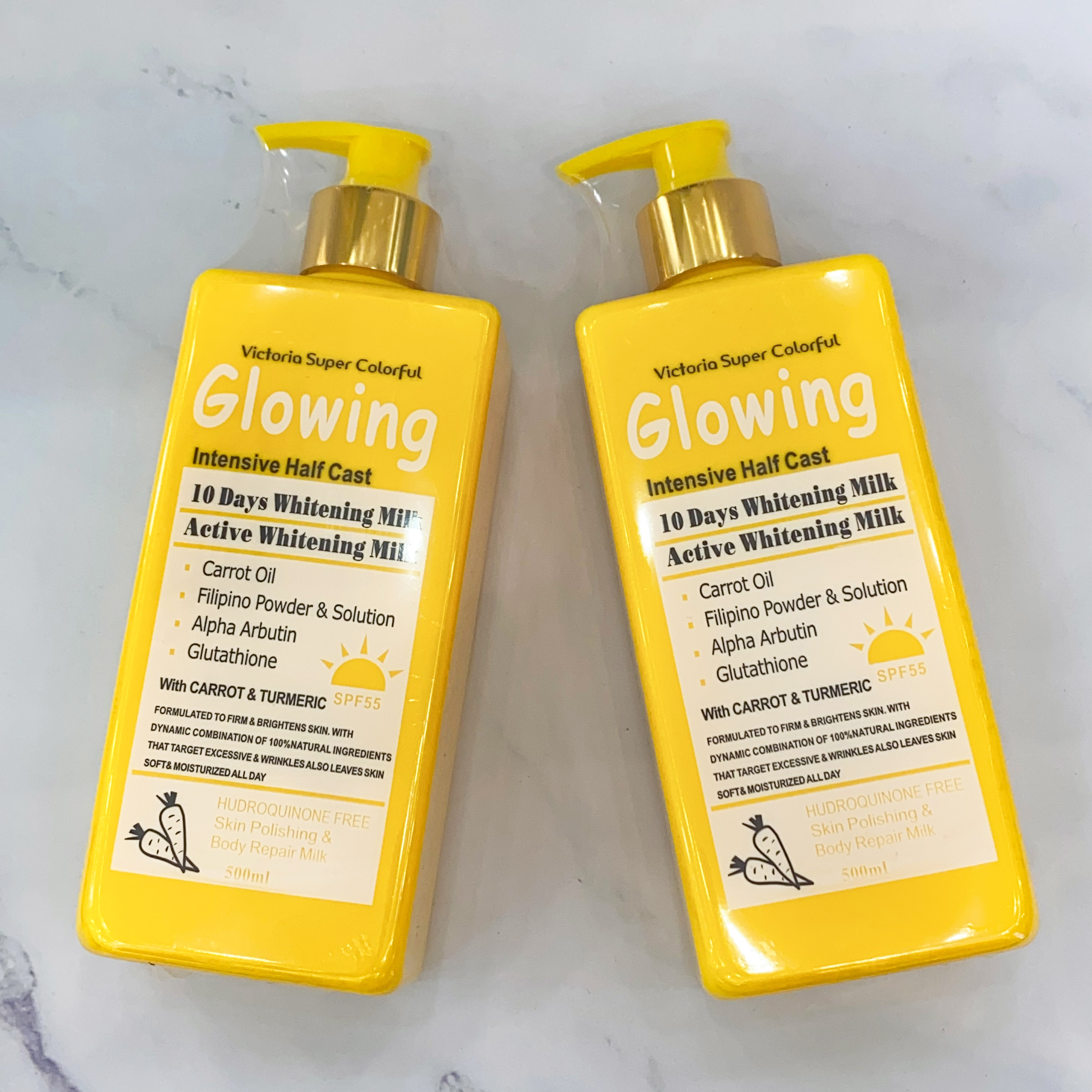 Luxury Care 10 Days Active Whitening Milk Lotion Brightening Firming Dark Spots Removal Corrector Skincare Glowing Body Lotion