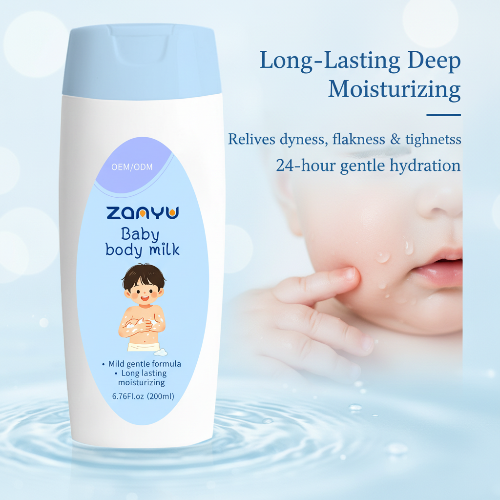 Private Label 200ml Best Daily Moisturizing Tear Free Body Body Milk For All Skin Types Custom Shea Butter Guangdong Skin Care