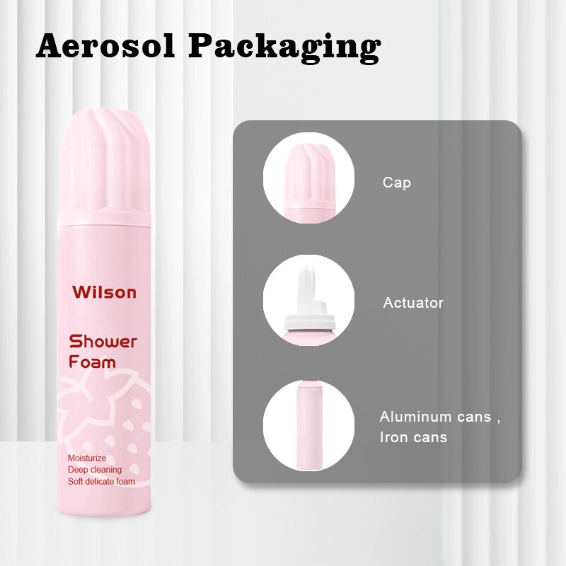 265ml Custom Skin Body Bath Shower Foam Mousse OEM ODM AEROSOL Cosmetic Factory Maker Body Lotion Mousse Manufacturers Suppliers
