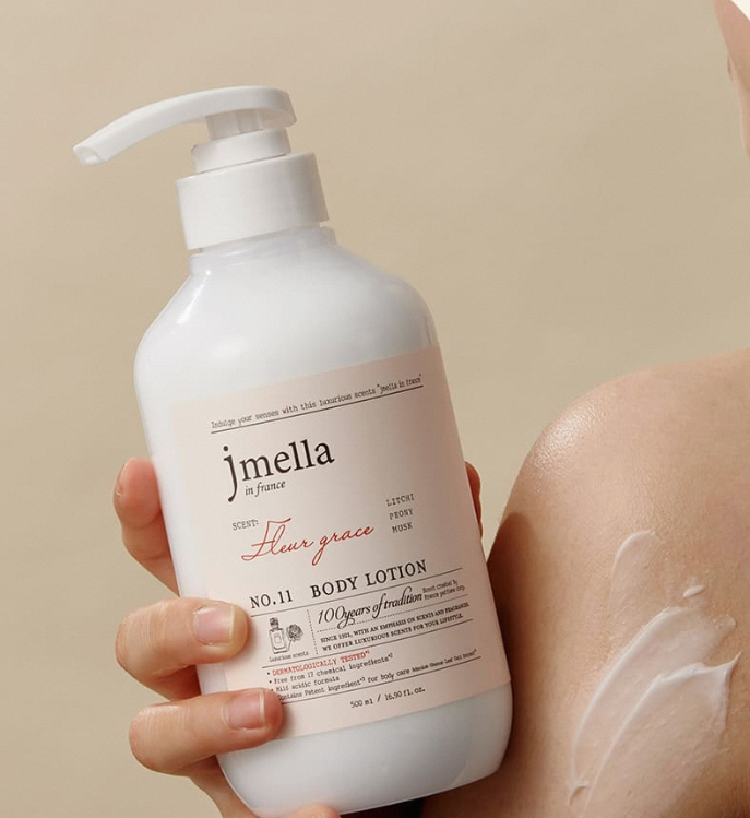 JMELLA France Fleur Grace Premium Body Lotion 500ml Luxury Skin Treatment Spa Quality Long-Lasting Fragrance Non Greasy