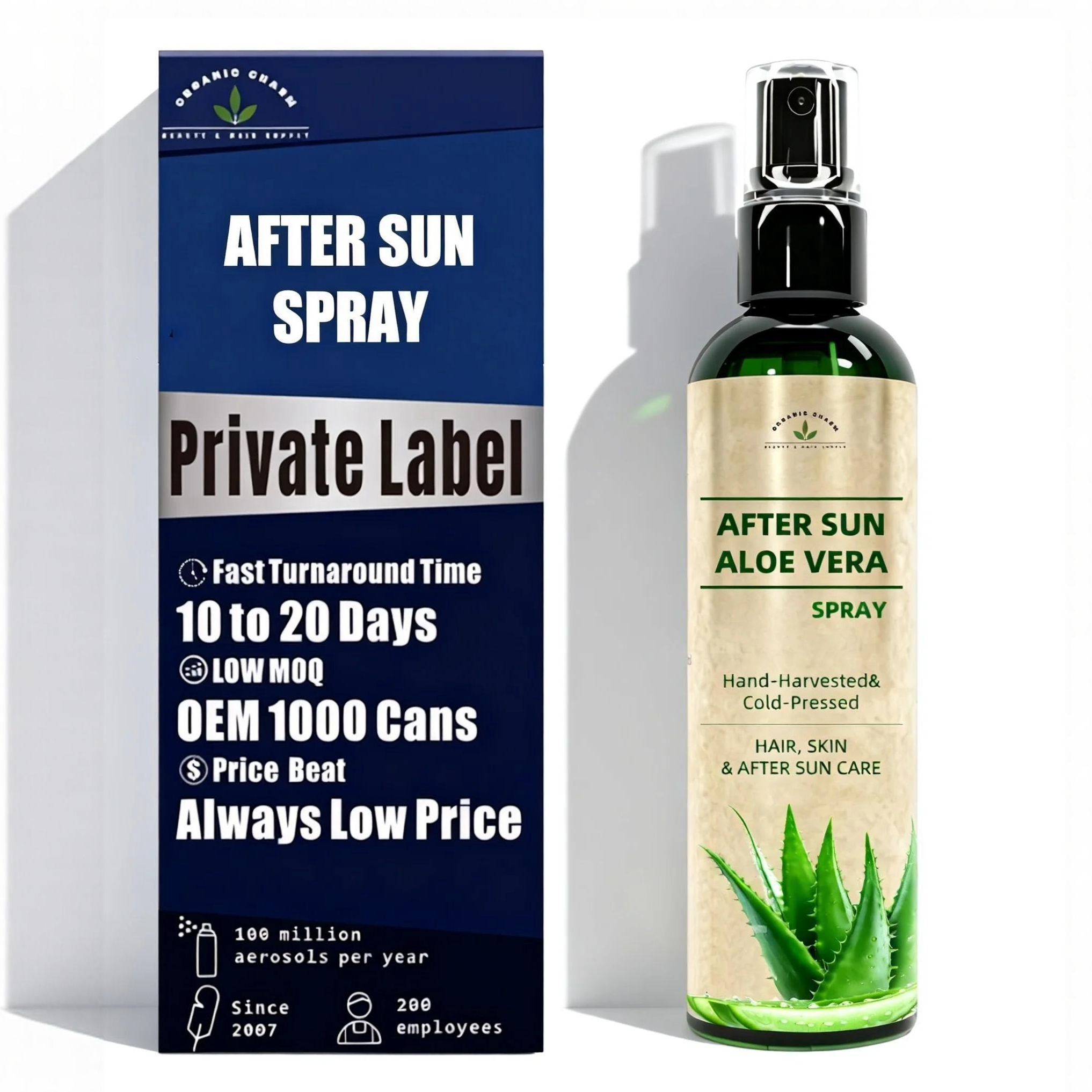 99% Pure Cold Pressed Aloe Vera Spray Vitamin C E a Facial Mist Hair Moisturizer Sunburn Relief After Sun Care Body Lotion