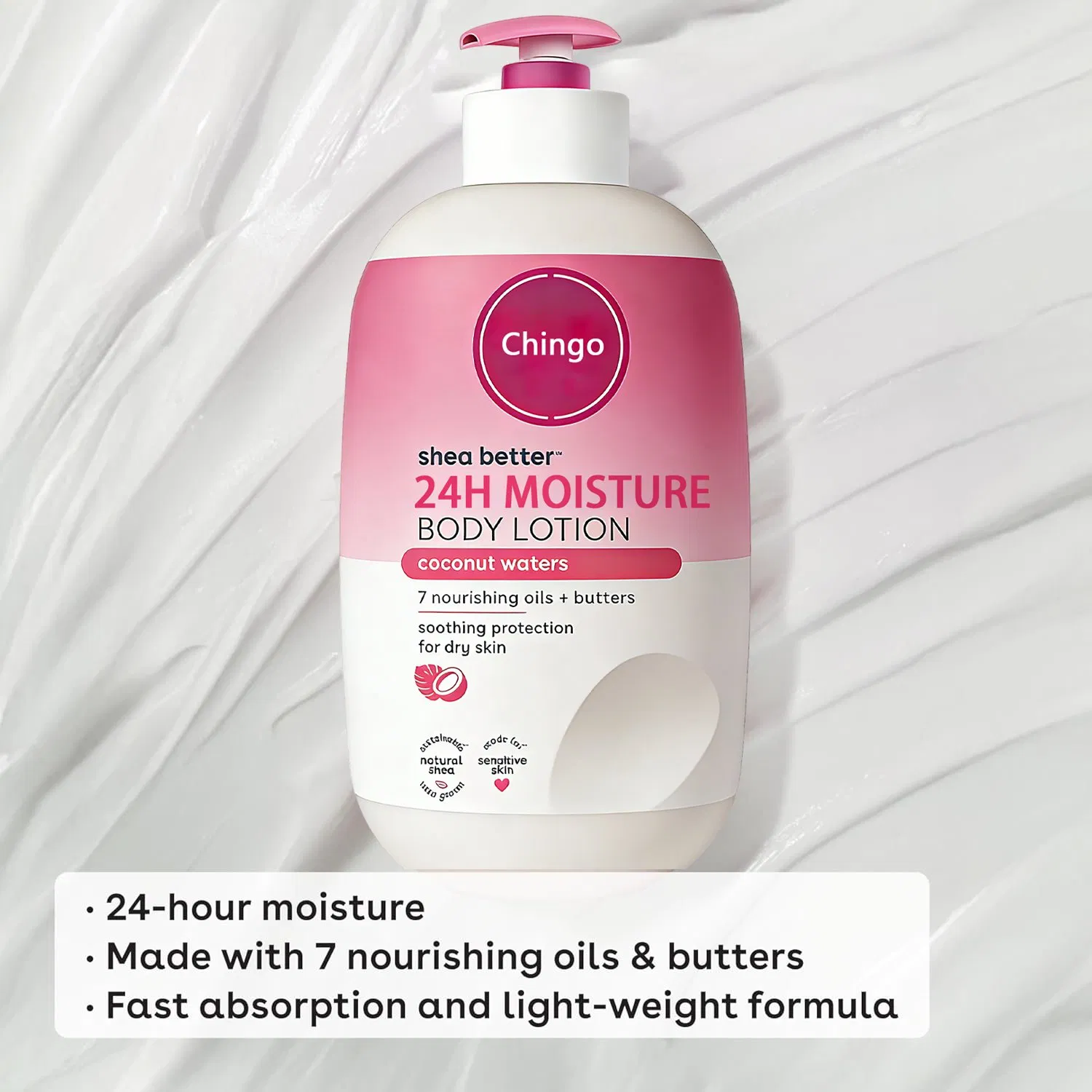 Creamy Calming Fragrance Free Body Lotion Replenish Care for Sensitive Skin