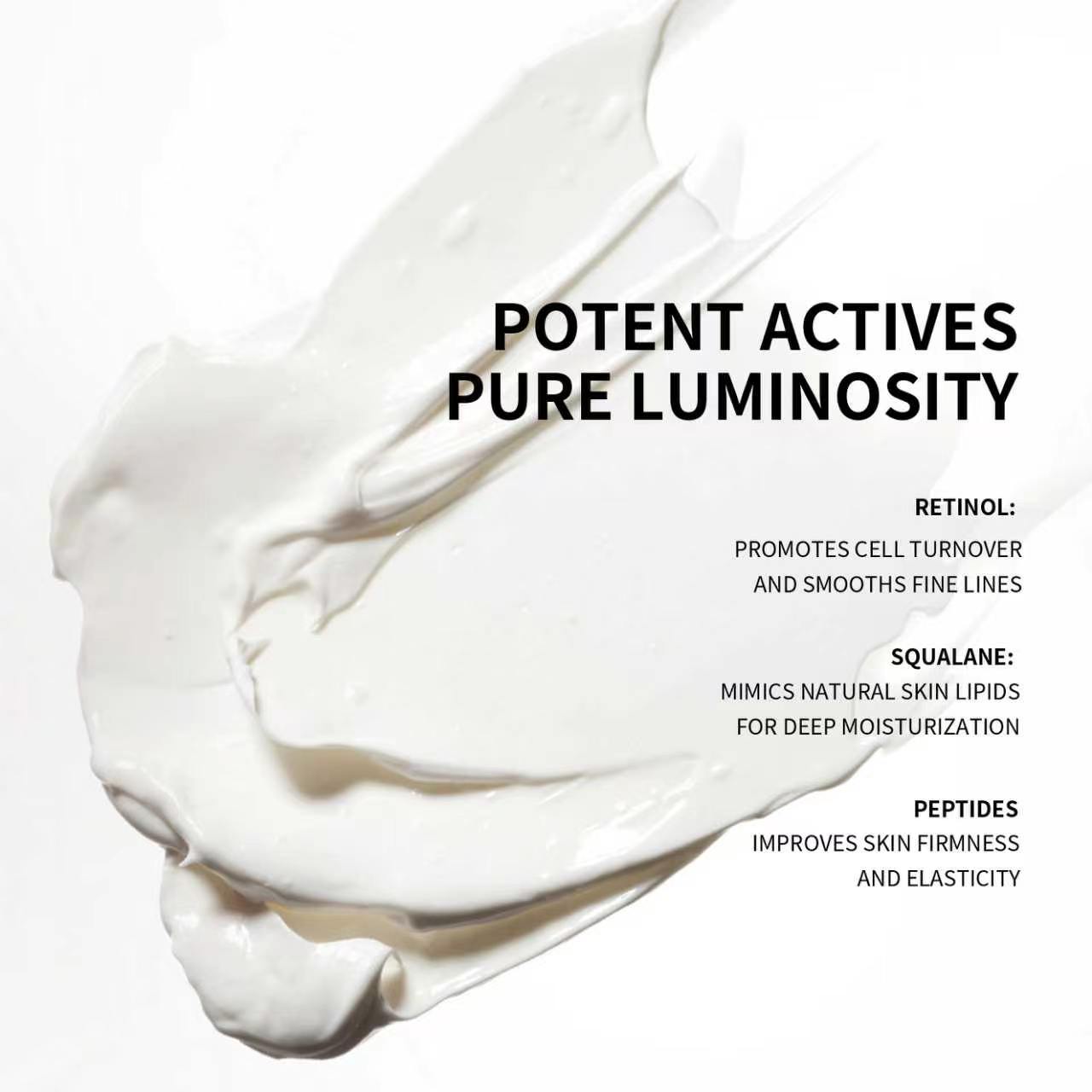 Private Label High Quality 0.1% Retinol Firming Body Lotion Skin Care Treatment
