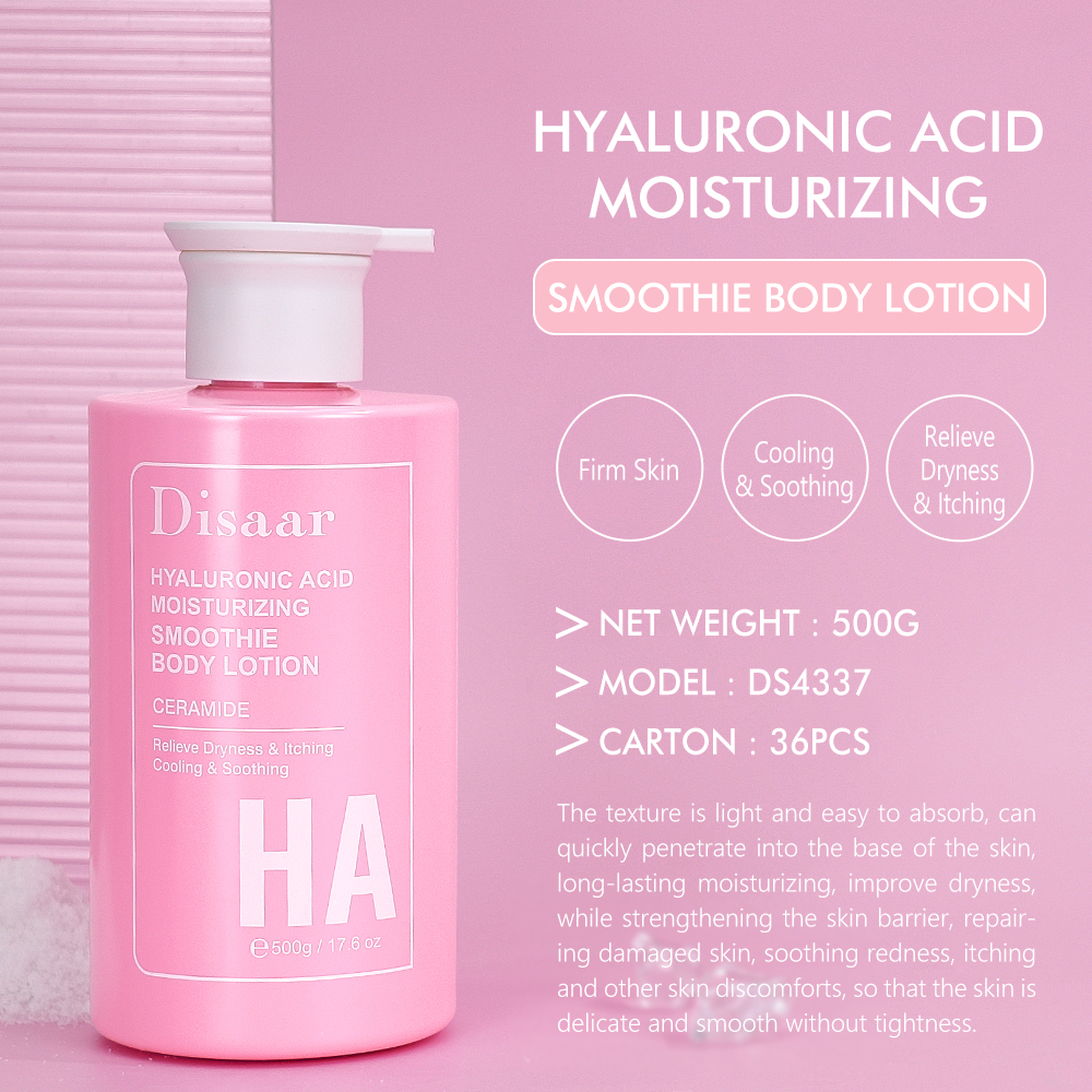 Private Label Hyaluronic Acid &amp; Ceramide Body Lotion Nourishing Moisturizing Soothing Skin Care Body Lotion Custom