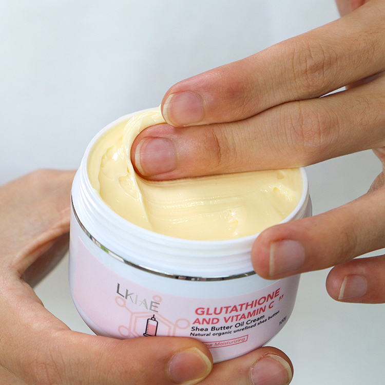 Private Label Vegan Herbal Natural Organic Vitamin C Tranexamic Acid Skin Whitening &amp; Lightening Body Lotion Shea Butter 100G