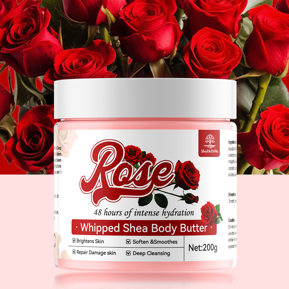 Private Label Body Cream Cocoa Butter Fragrance Body Lotion Custom Natural Organic Whipped Body Butter