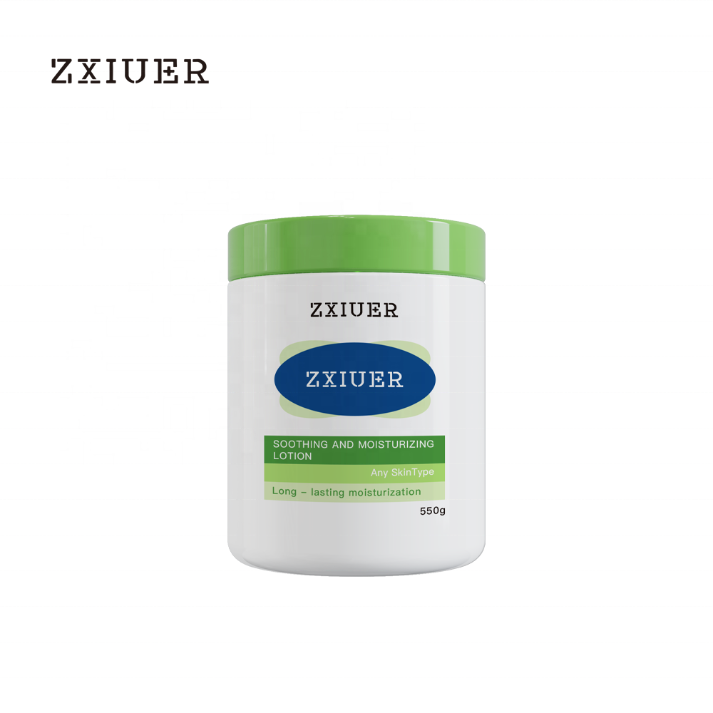 ZXIUER 550g Sweet Almond Oil Body Lotion Vitamin E Enriched Deep Hydration Cream for Dry Sensitive Skin OEM/ODM Custom Barrier