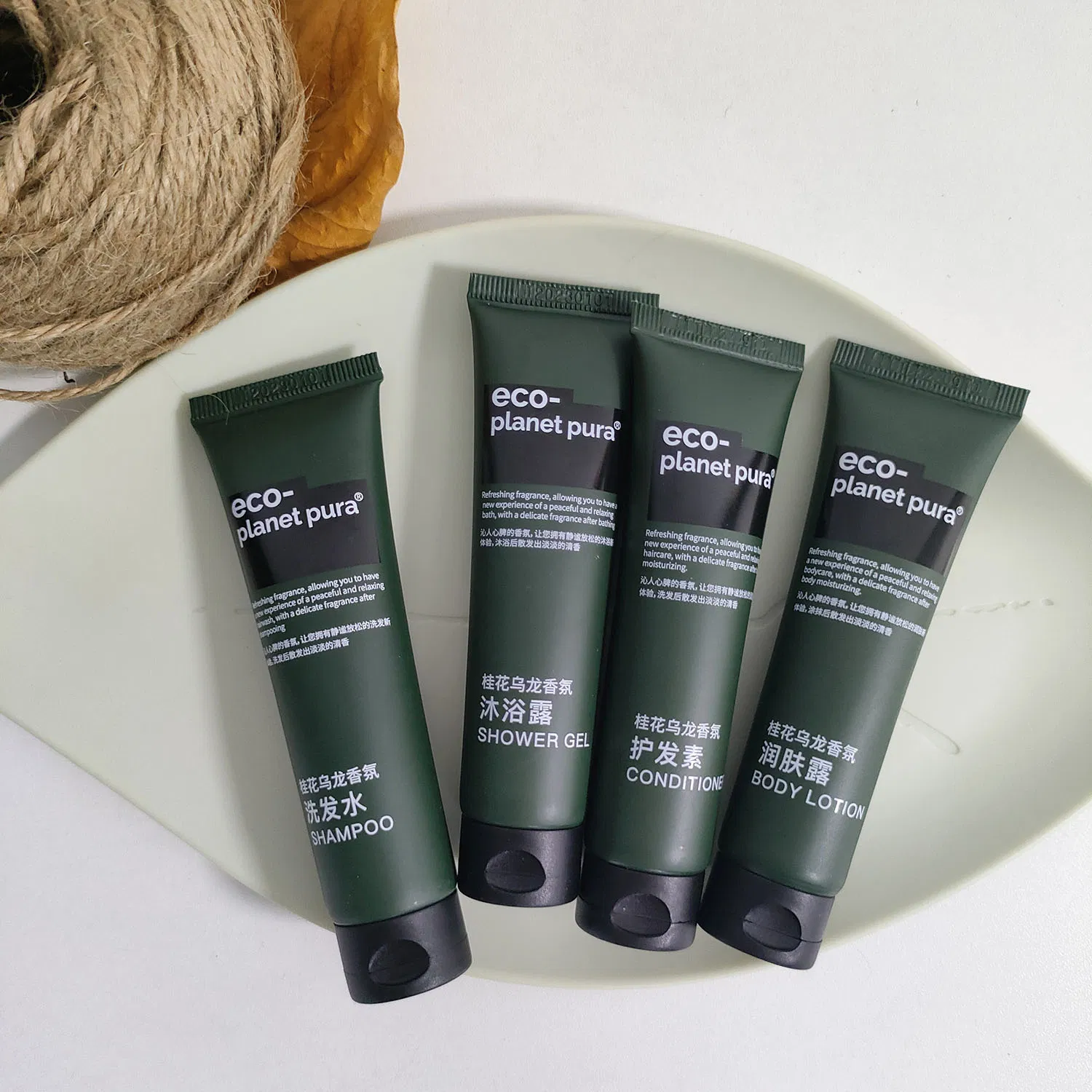Wholesale High Quality Eco Friendly Travel Hotel Shampoo Conditioner Body Wash Body Lotion for Bath