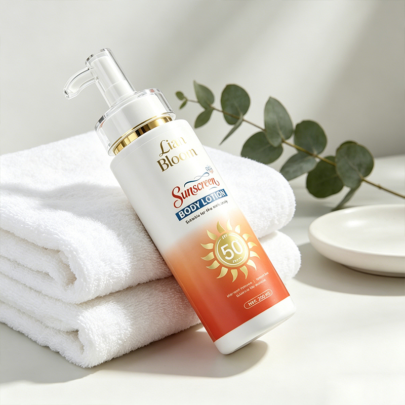 Hot Sale 200 ml SPF50+ PA+++ Sunscreen Body Lotion Full Body Sun Protection Moisturizing Water Resistant for All Skin Types