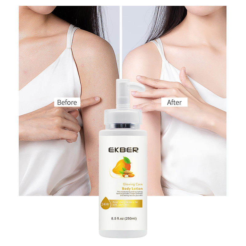 Customize Logo Mango Almond Whitening Body Lotion Organic Cream Mango Almond Scent Body Lotion