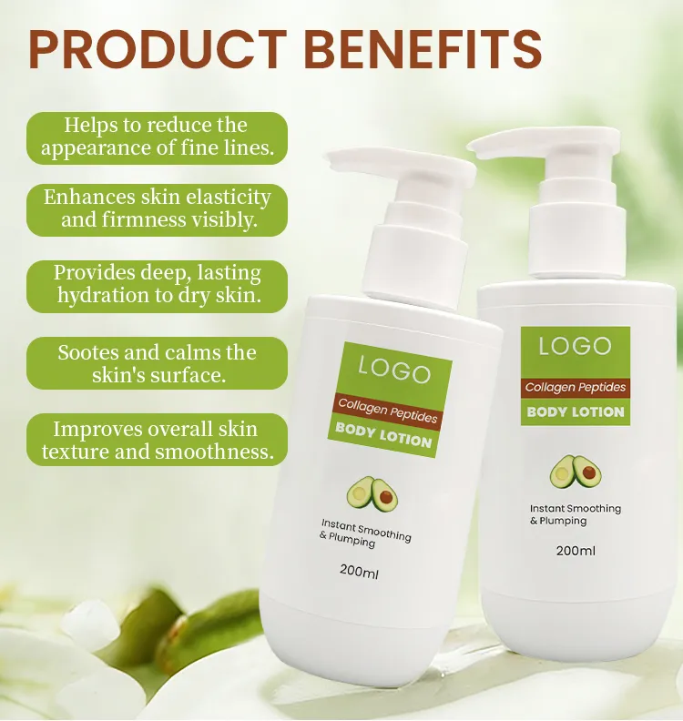 Even Tone Revitalizing Firming Skin Anti Aging Hydrating Collagen Peptides Body Lotion