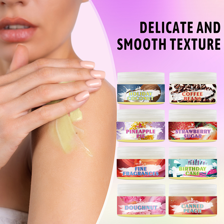 Wholesale Natural Organic Moisturizing Body Butter Cream Private Label Strawberry Coffee Coconut Perfumed Cocoa Body Lotion