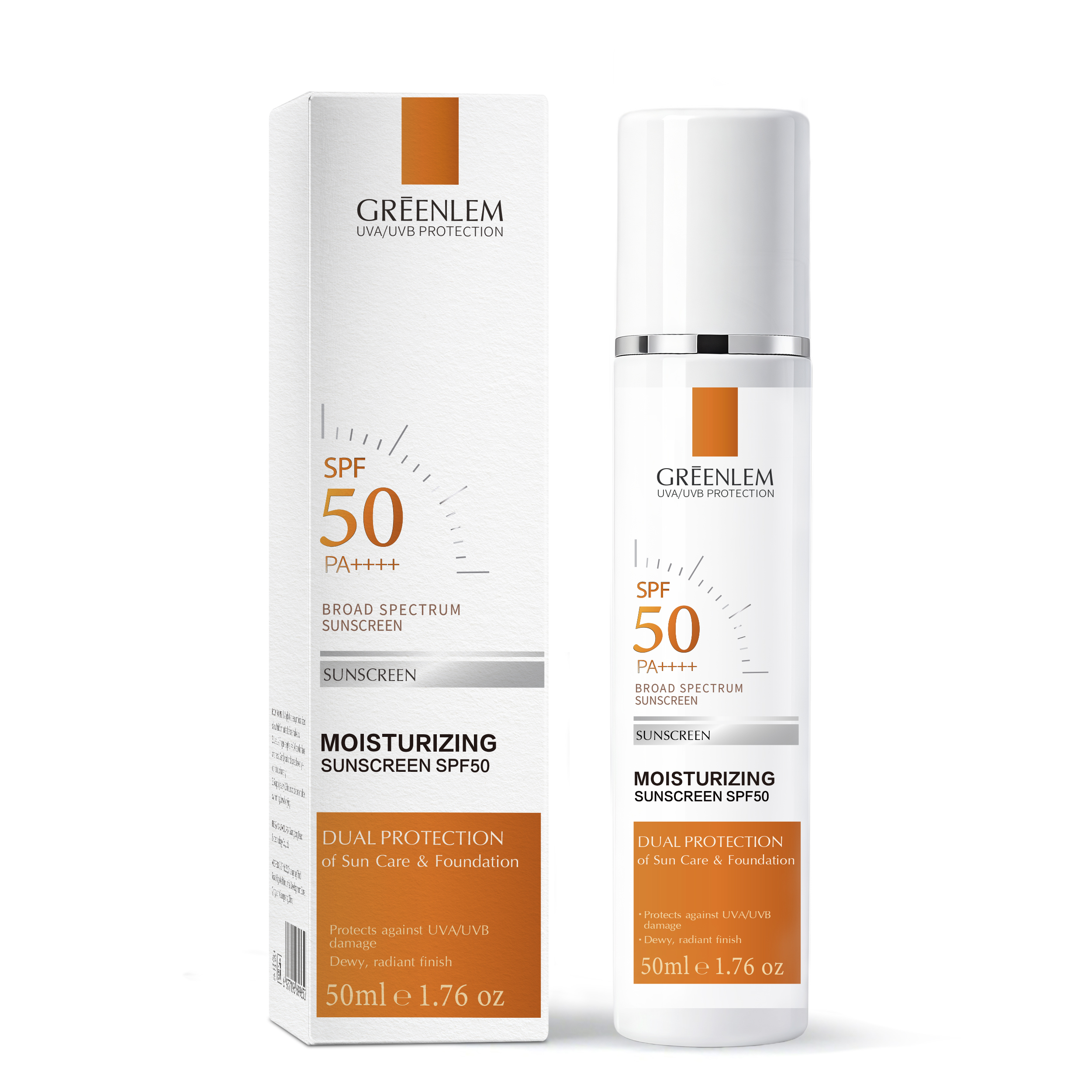 Lightweight Moisturizing Sunscreen Lotion with High SPF Broad Spectrum Protection for Daily Face &amp; Body Use